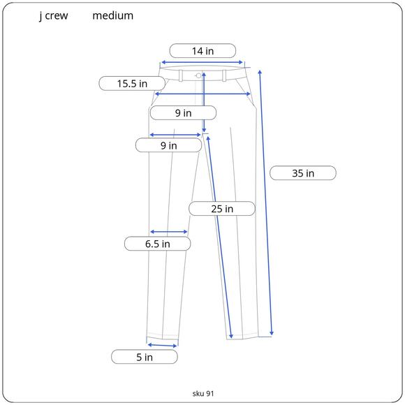 J.Crew Pixie Pant Charcoal Gray Stretch Ankle Length Leggings Size Medium - Picture 5 of 16
